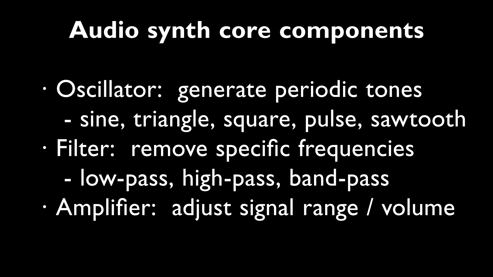 Intro to Modular Synthesis