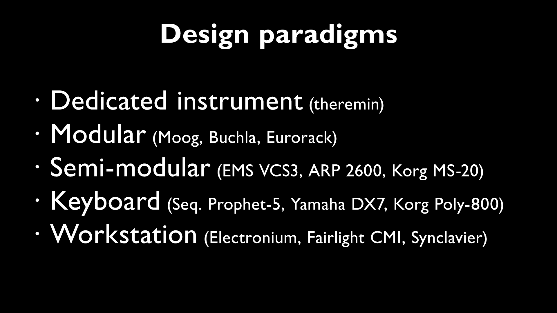 Intro to Modular Synthesis