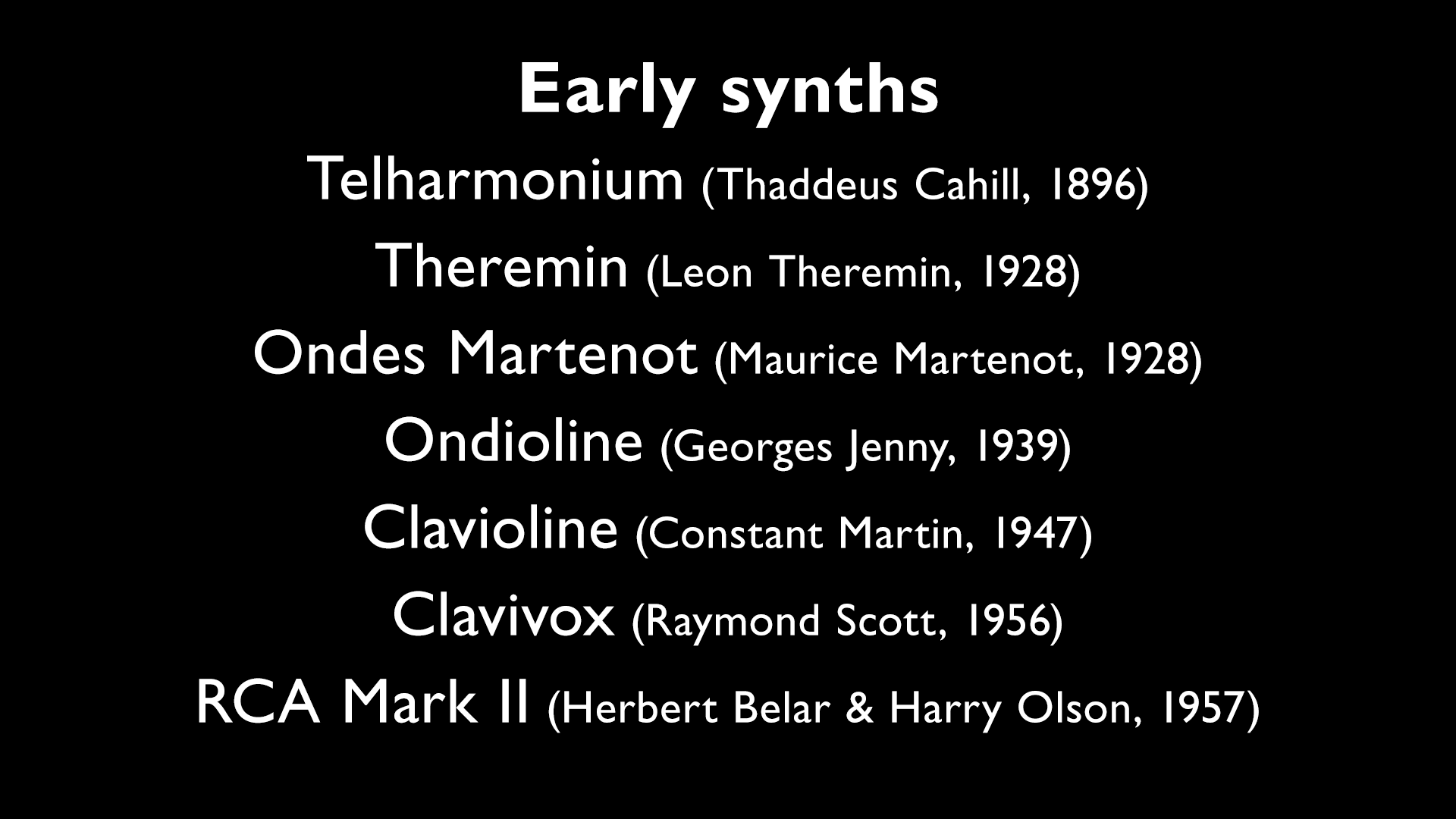 Intro to Modular Synthesis