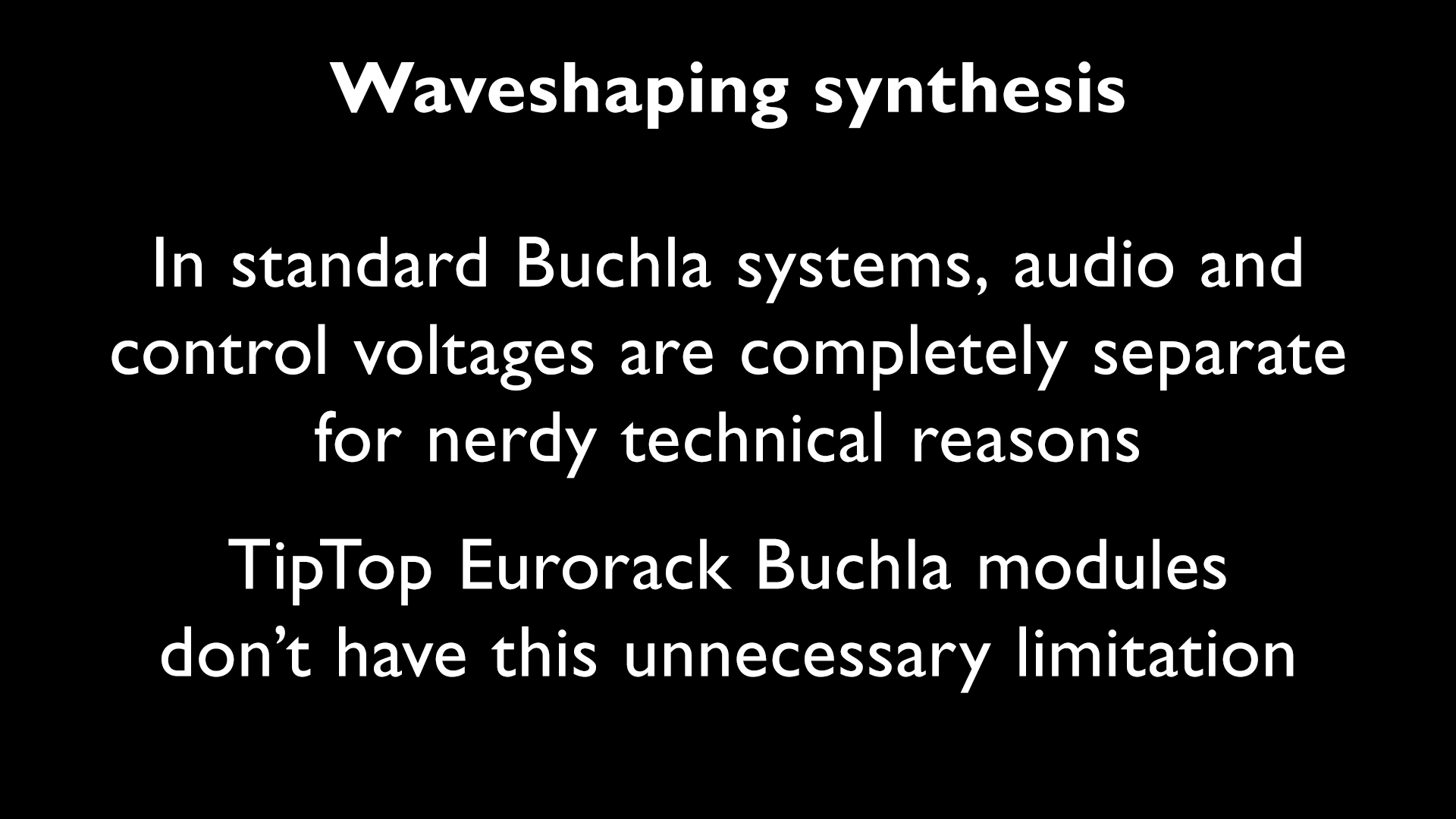 Intro to Modular Synthesis