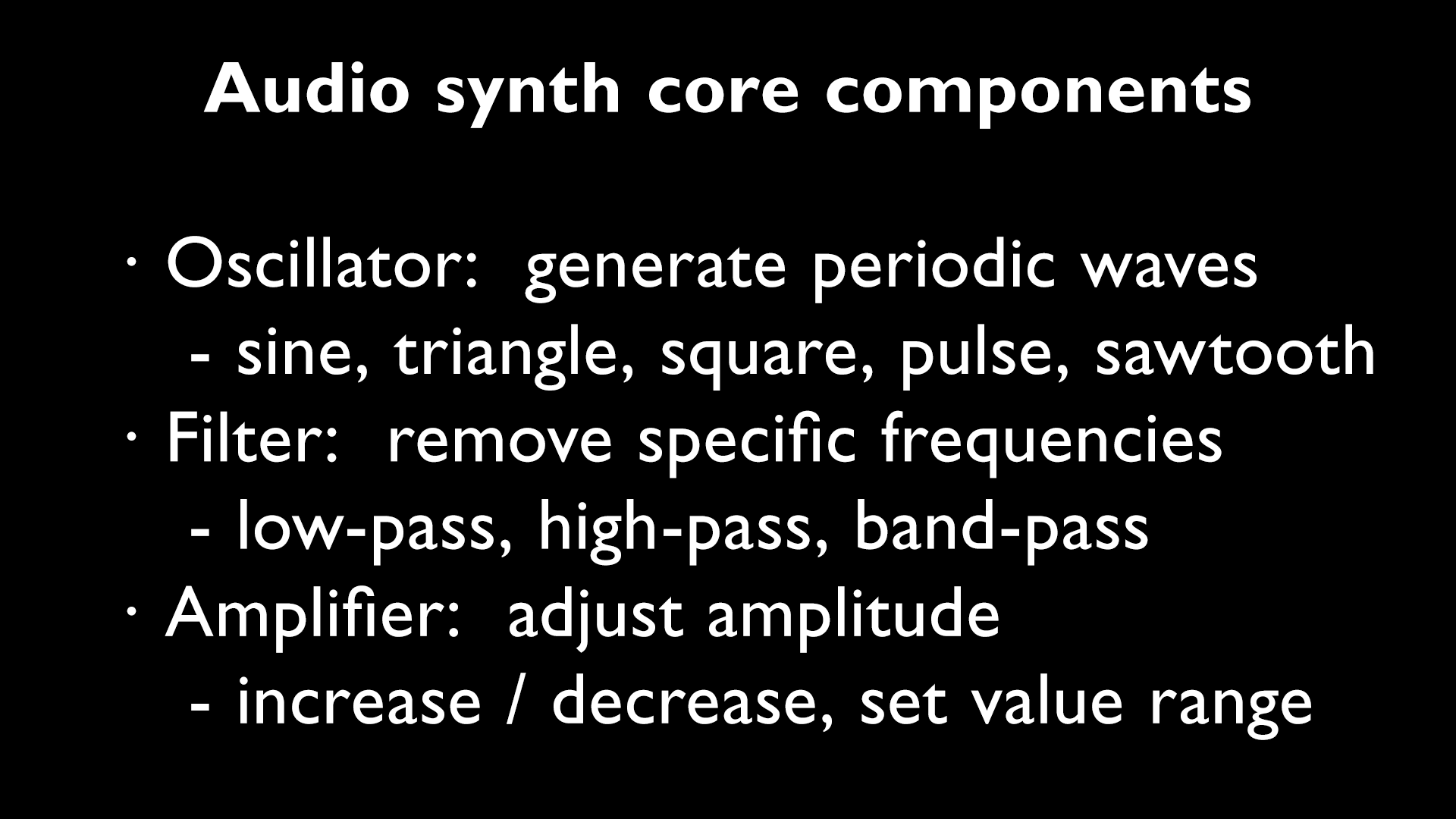 Intro to Modular Synthesis