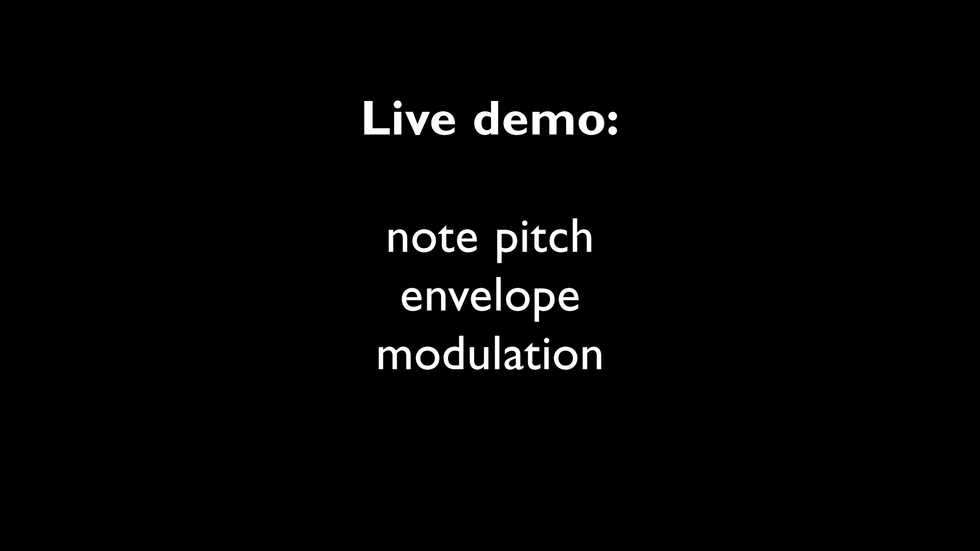 Intro to Modular Synthesis