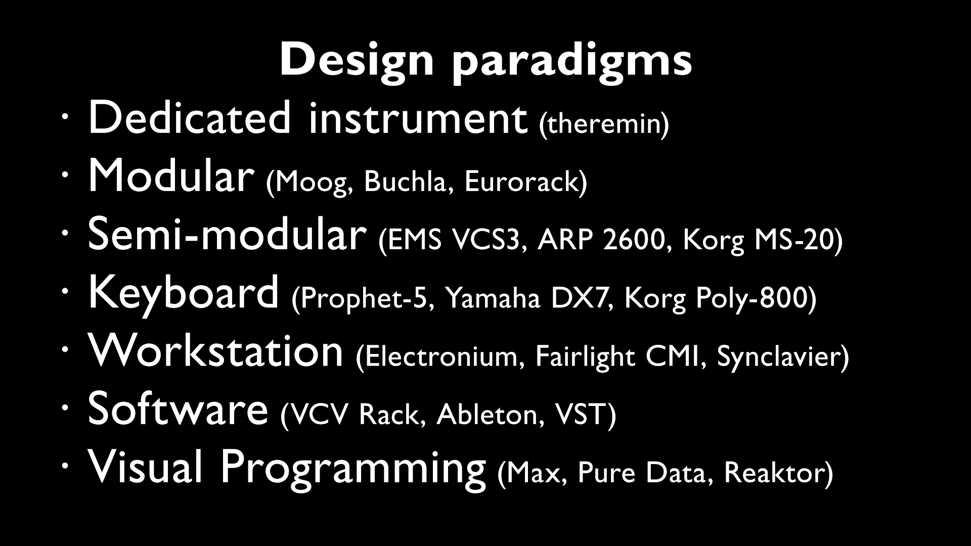 Intro to Modular Synthesis