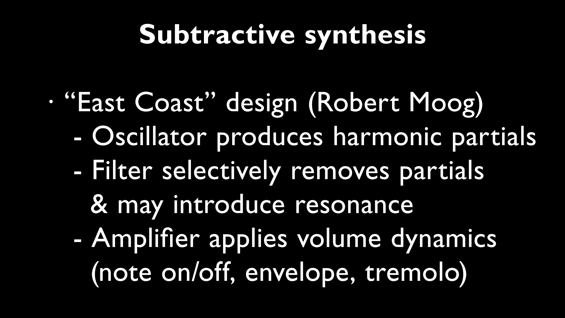 Intro to Modular Synthesis